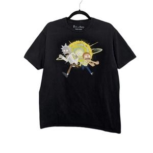 Rick and Morty Retro Y2k Black Shirt Tee Tshirt Ripple Junction Large  2019